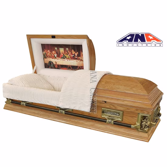 Funeral Army/Navy/Airforce Solid Wood Casket